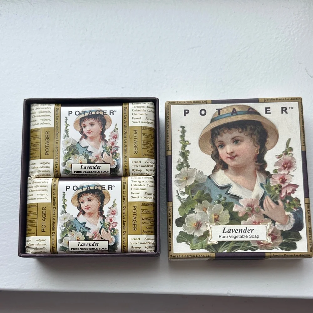 2 Lavender Pure Vegetable Soaps